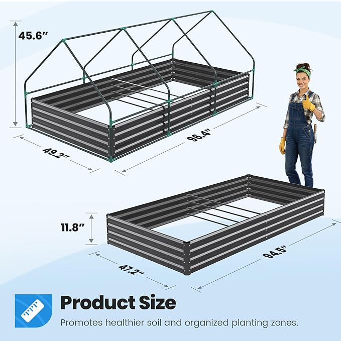 Quictent Raised Garden Bed Galvanized Raised Beds - Image 6