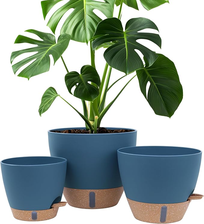 8/10/12 Inch Large Self Watering Pots by Montresor