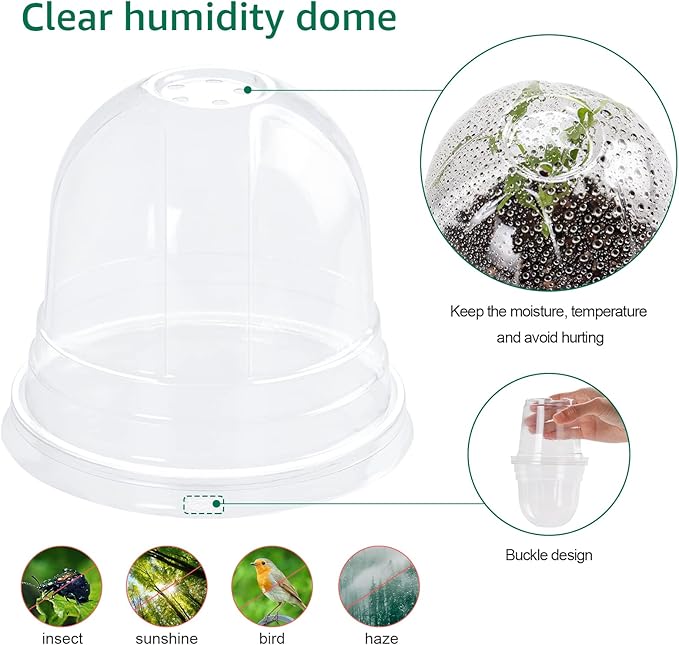 30 Packs 4 Inch Reinforced Clear Nursery Pots - Image 5