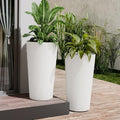 23.6" Tall Planters for Outdoor Plants, Large Outdoor Planters for Front Porch by Outdoorchairs