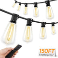 Brightever LED Outdoor String Lights, 150FT Dimmable Patio Lights by Brightever