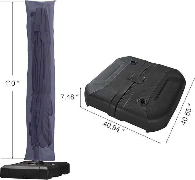 PURPLE LEAF 10'×13' Patio Umbrella - Image 3