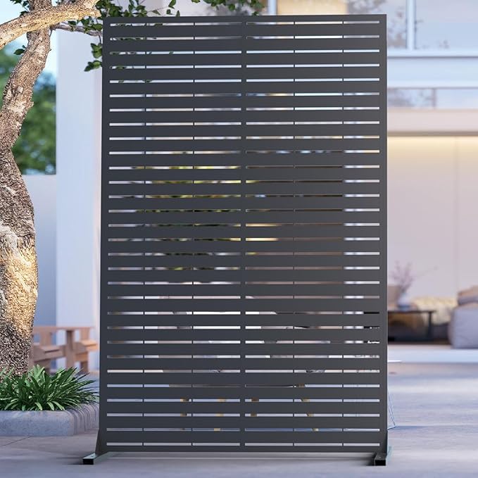 6FT Outdoor Metal Privacy Screen – Decorative Privacy Fence and Room/Garden by Unknown