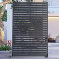 6FT Outdoor Metal Privacy Screen – Decorative Privacy Fence and Room/Garden by Unknown