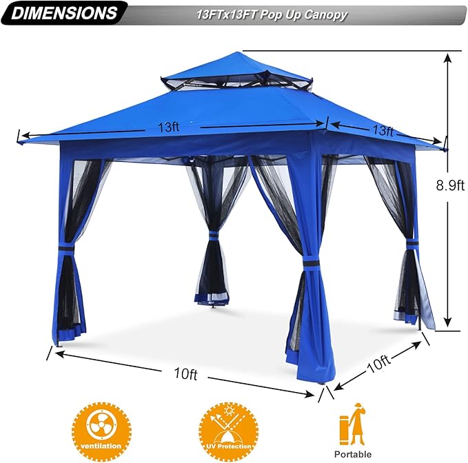 ABCCANOPY Pop Up Gazebo 13x13 - Image 4