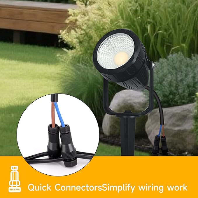 Low Voltage Safety Landscape Lights Outdoor: 7W 840LM LED Landscape Lighting - Image 4