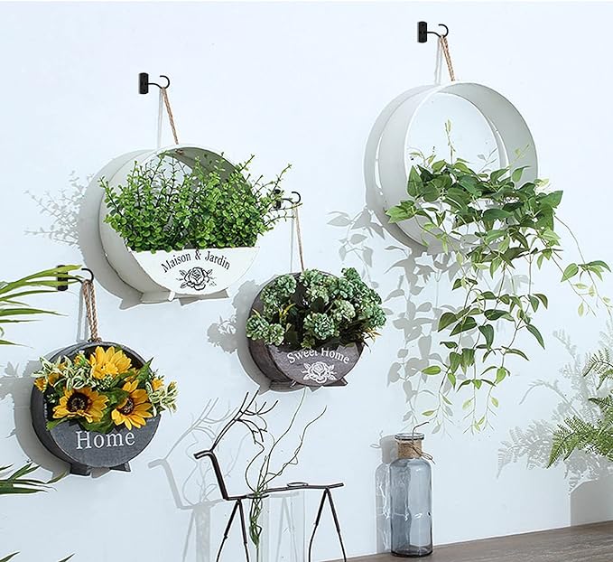 2.5in Ceiling Hooks for Hanging Plants 8Pcs Black - Image 4