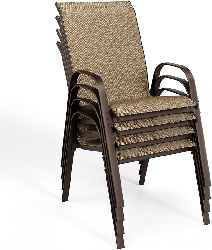SWITTE Patio Chairs Set of 4 - Image 9