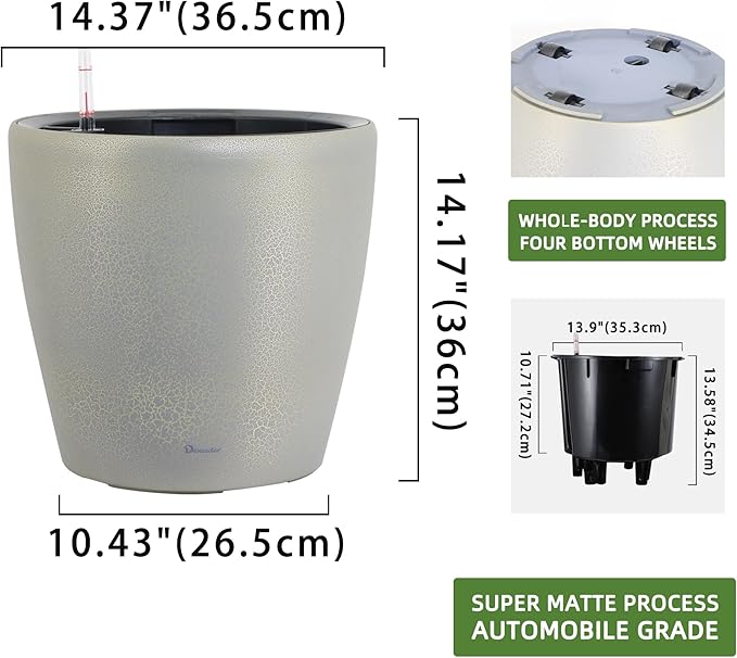 Dexceder 15x14 Self Watering Planter - Image 3