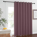 NICETOWN Blackout Dry Rose Sliding Door Curtains 84 inches Long by NICETOWN