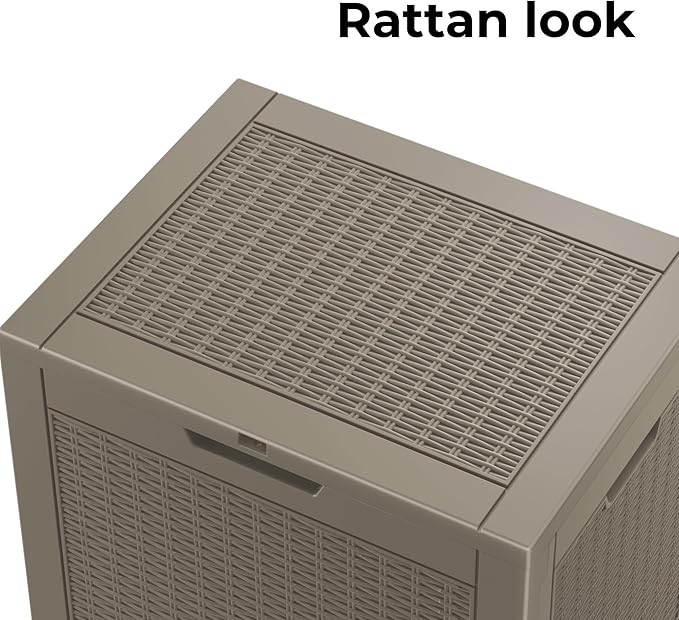 DRATO 34 Gallon Deck Boxes Resin Outdoor Storage Box UV Resistant Outside Deck - Image 7