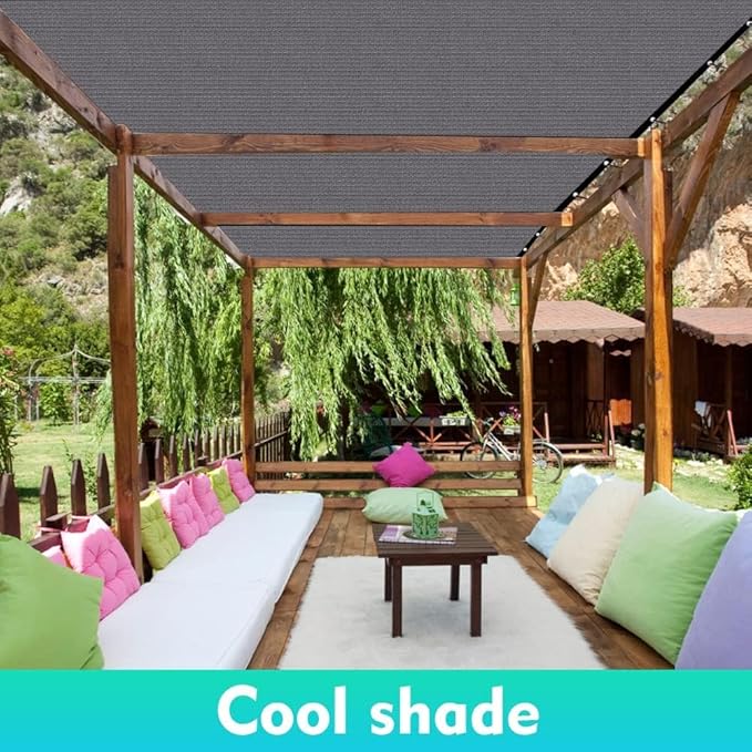 EMERIT 90% Shade Cloth Sun Shade Fabric Privacy Screen Shade Cover - Image 5