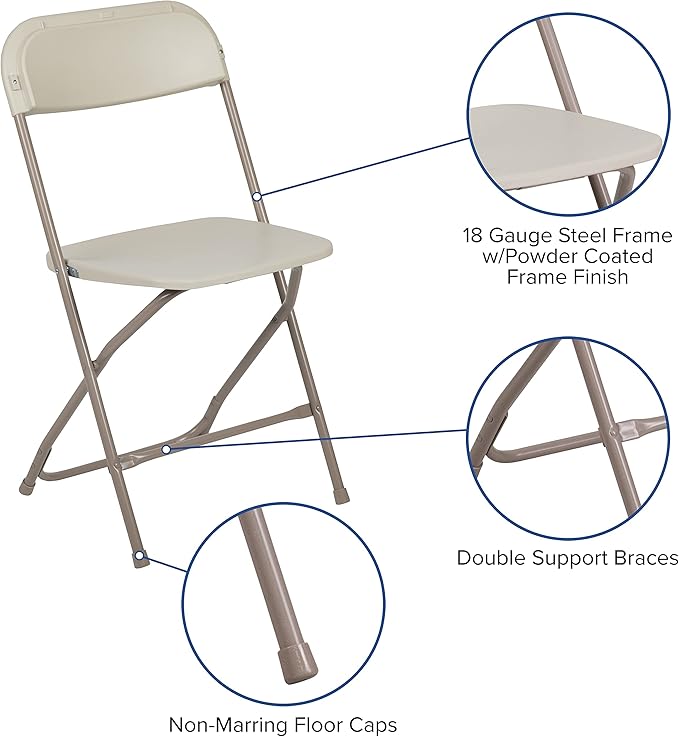 Flash Furniture Hercules Series Plastic Folding Chair - Image 5