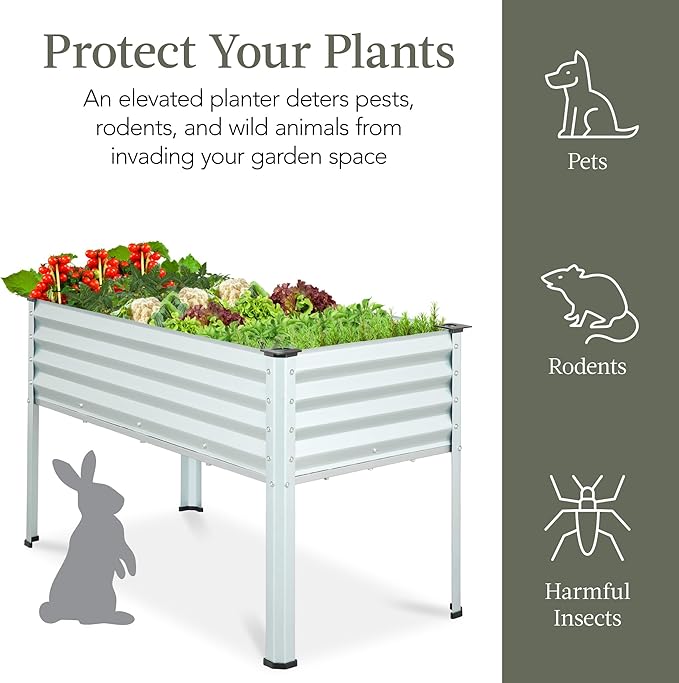 Best Choice Products 48x24x30in Galvanized Raised Garden Bed, Metal Elevated - Image 6