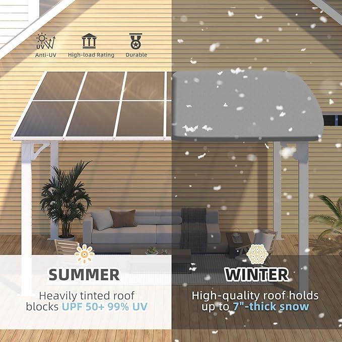 AECOJOY 12' x 8' Outdoor Gazebo Pergola - Image 2