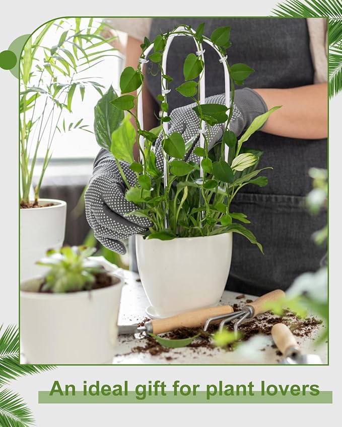 16 Inch U-Shaped Acrylic Plant Trellis, Small Houseplant Trellis Garden - Image 5