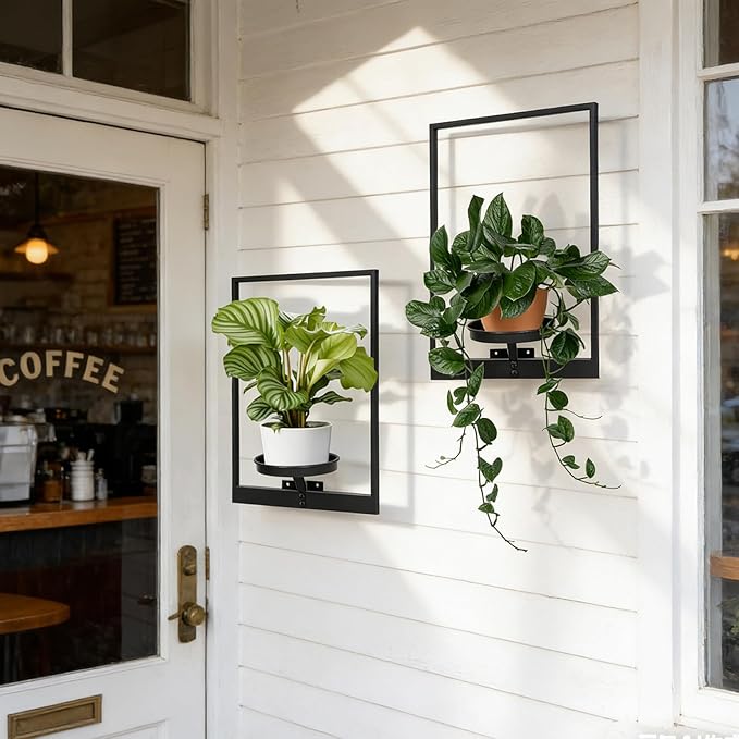 Wall Planters for Indoor Plants, Window Plant Shelves Set of 3, Wall Plant - Image 2