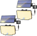 Peasur 2 Pack Solar Motion Lights Outdoor, 318 LED Solar Security Light by Peasur