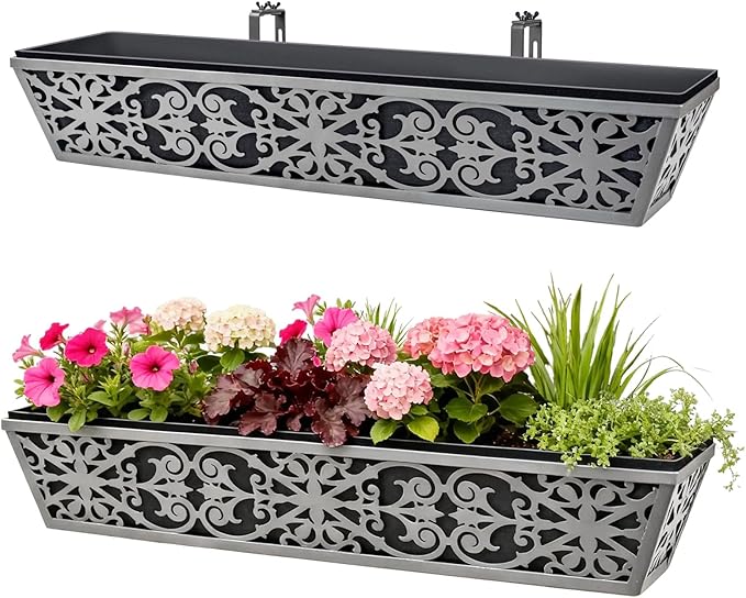 2 Pack 30 Inch Window Boxes Planter by KarlliuHOMEGARDEN
