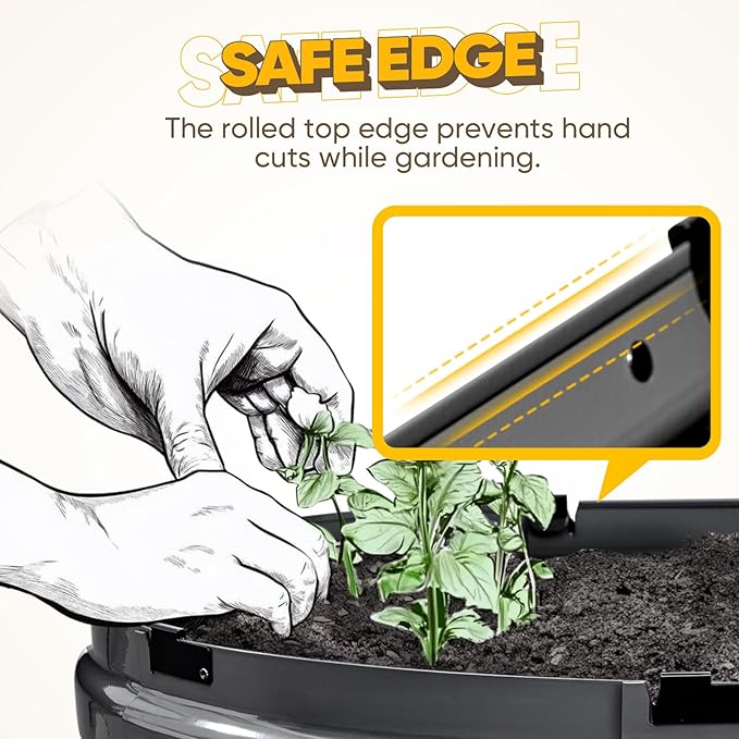 KING BIRD Raised Garden Bed Kit 2025 Upgraded 10-Minute Assembly Galvanized - Image 7