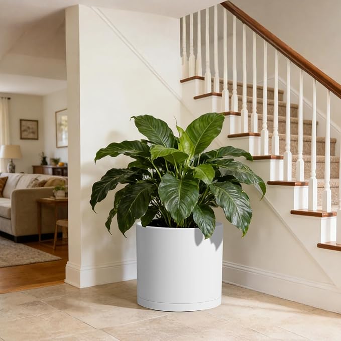 14 Inch Heavy-Duty Cylinder Deep Planter - Image 6