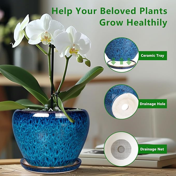Ceramic Modern Glaze Succulent Planter Pot - Image 4