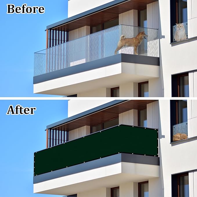 UPGRADE Privacy Screen 3' x 10' Fence Commercial Shade Cover - Image 3