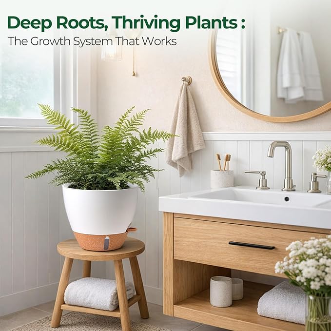 2 Pack 10 Inch Self Watering Pots - Image 8