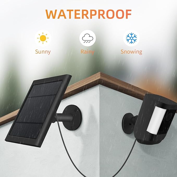 USB-C to Ring Barrel Plug 7Pack 4W Solar Charger - Image 2