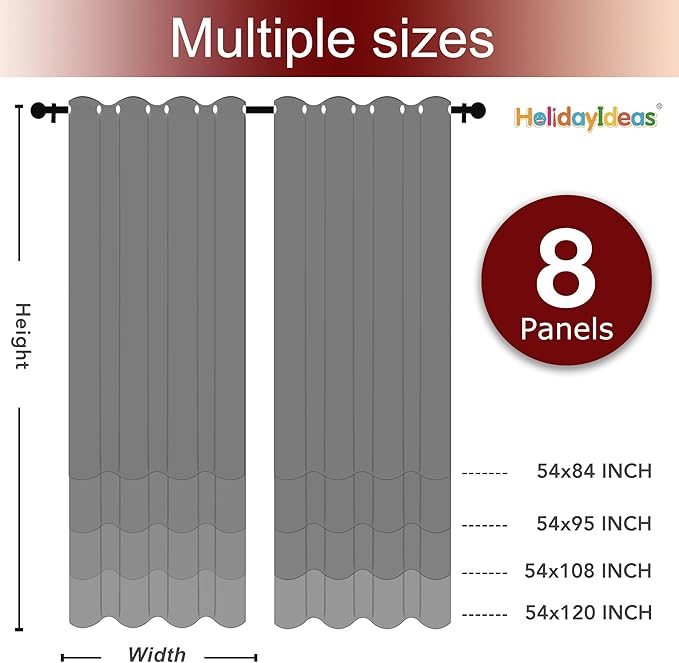 HolidayIdeas White Outdoor Curtains - Image 6