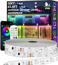 50FT Outdoor LED Strip Light Waterproof, IP68 Outside RGB+IC Light Strip by httpsmp