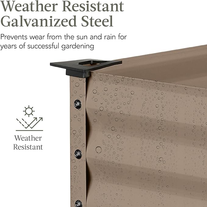 Best Choice Products 48x24x30in Galvanized Raised Garden Bed, Metal Elevated - Image 4