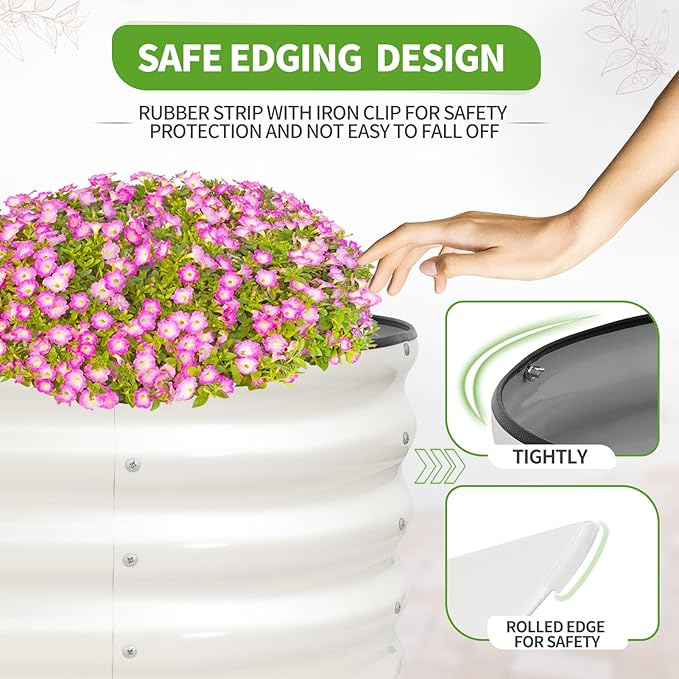 Galvanized Raised Garden Bed Outdoor- 2 Pcs Raised Beds - Image 2