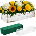 Dandat 1 Set Wood Boxes for Centerpieces 12x4 Inch Rectangle Wooden Planter Box by Dandat