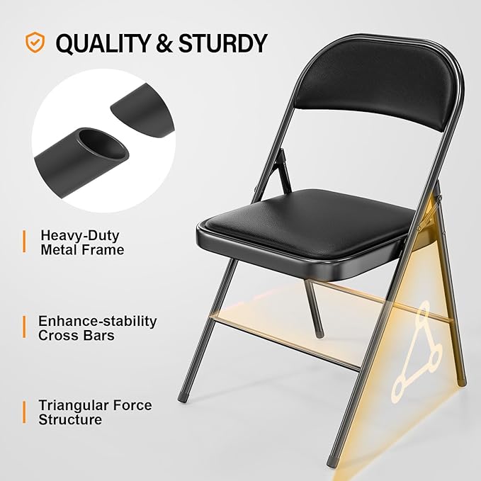 VINGLI 20 Pack Folding Chairs - Image 4