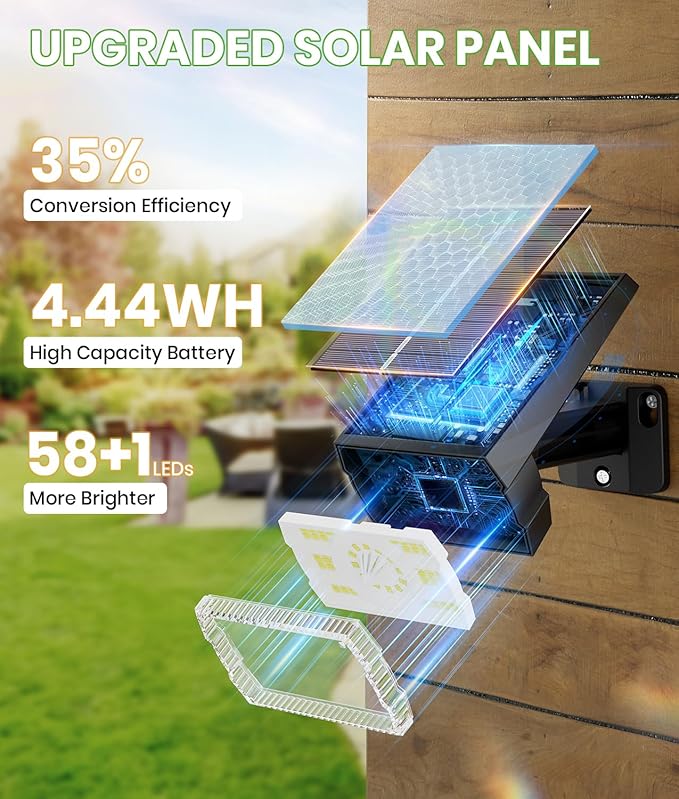 Bright Solar Spot Lights Outdoor, Solar Lights Outdoor Waterproof IP67 - Image 2