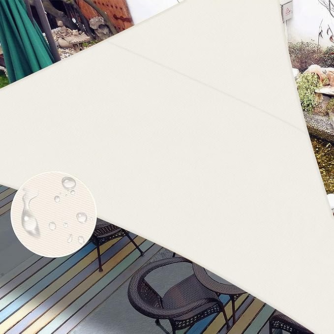 LOVE STORY Triangle 12'x12'x12' Waterproof Sun Shade Sail Canopy UV Block by LOVESTORY