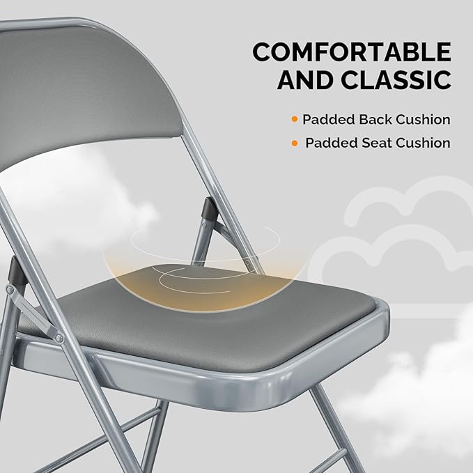 VINGLI 8 Pack Folding Chairs - Image 5