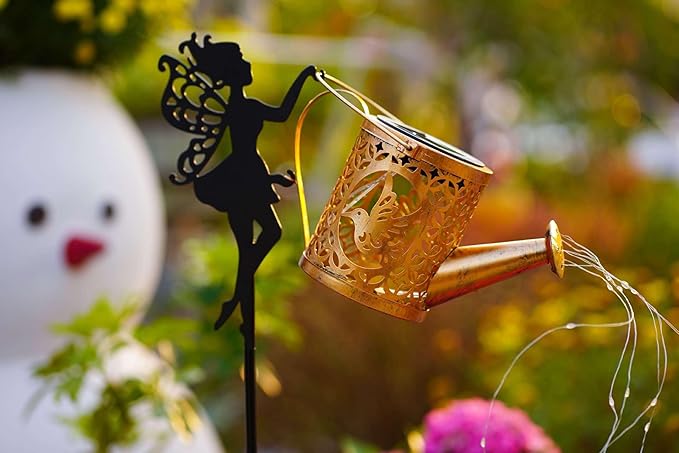 Solar Watering Can Lights, Outdoor Garden Decor, LED Waterproof String Light - Image 9