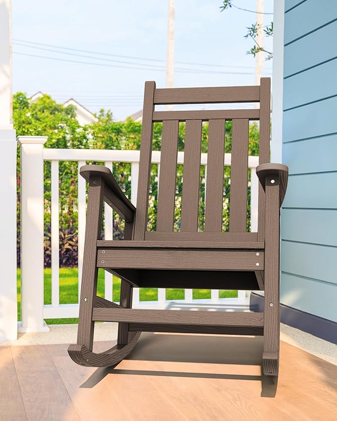 SERWALL Oversized Rocking Chair, Outdoor Rocking Chair - Image 2