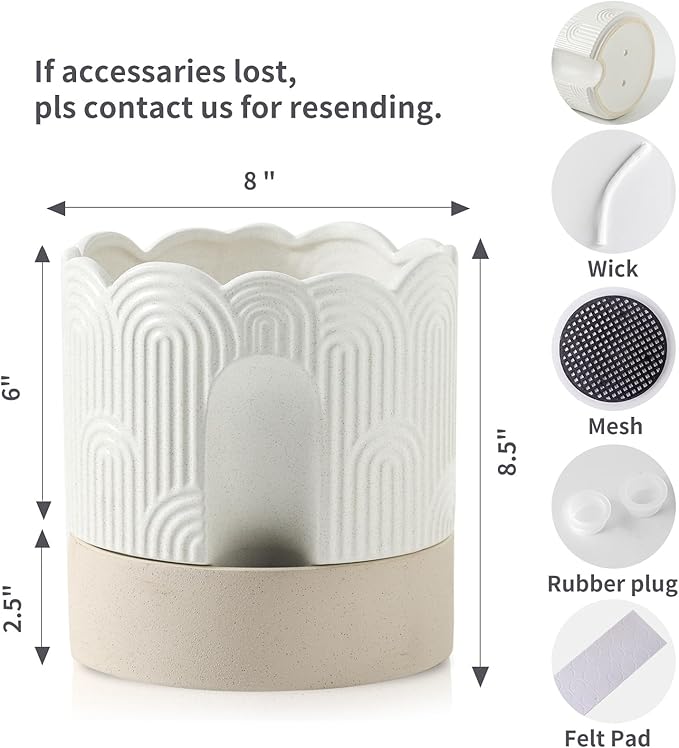 Nihow Self Watering Plant Pot for Indoor Plants - Image 2