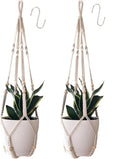Macrame Plant Hanger for 4-12 Inch Pot Indoor Crochet Hanging Plant Holder by HUIHONGHOME
