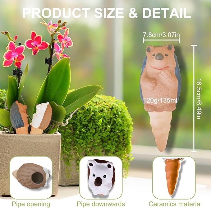 Self Watering Planter Insert Terracotta Watering Spikes Premium Plant Watering - Image 2