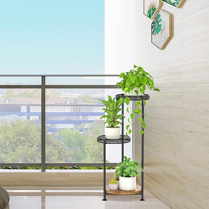3 Tier Large Plant Stand Indoor Outdoor Clearance, Metal Flower Shelf Pot Holder - Image 8
