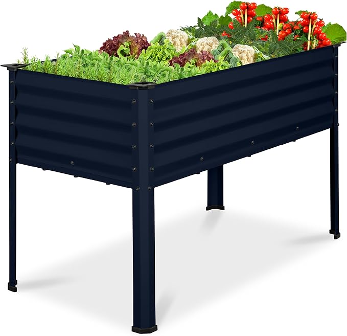 Best Choice Products 48x24x30in Galvanized Raised Garden Bed, Metal Elevated by BestChoiceProducts