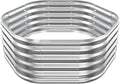 Hexagon Raised Garden Bed, 48 Inch Diagonal & 16.5 Inch Tall, Galvanized Steel by Unknown