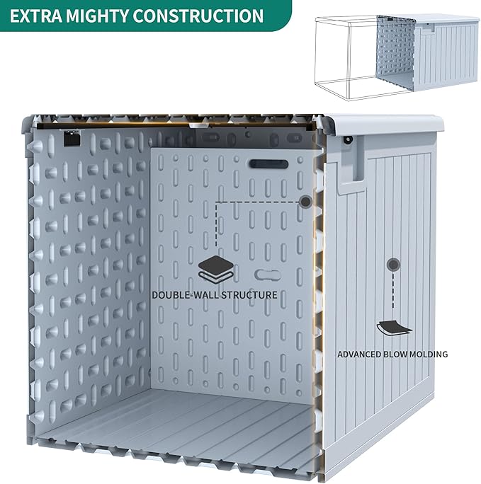 YITAHOME XXL 230 Gallon Large Deck Box, Outdoor Storage - Image 2