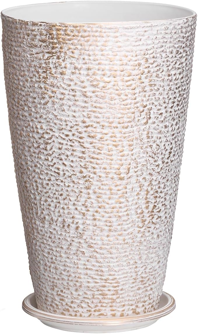 VEVOR Set of 2 Tall Outdoor Planters 21" H, Round Large Planters - Image 9