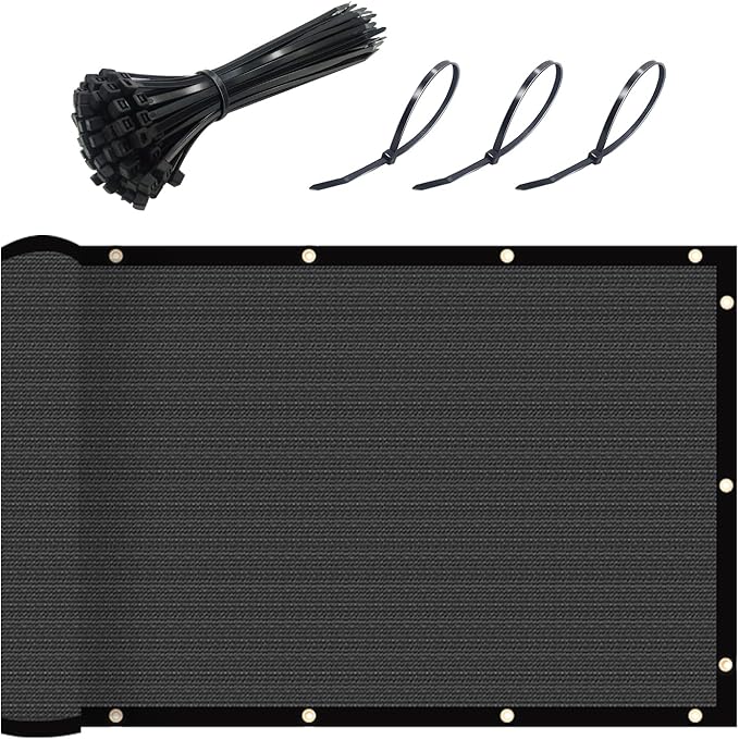 UPGRADE Fence Privacy Screen 5' x 25' Fence Commercial Shade Cover by UPGRADE