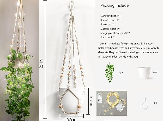 Comtelek Fake Hanging Plants - Image 2